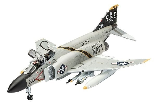 Revell Model Set F-4J Phantom II ryhmässä URHEILU, VAPAA-AIKA JA HARRASTUS / Harrastus / Muovimallit / Aloituspakkaukset/Lahjapakkaukset @ TP E-commerce Nordic AB (A08067)