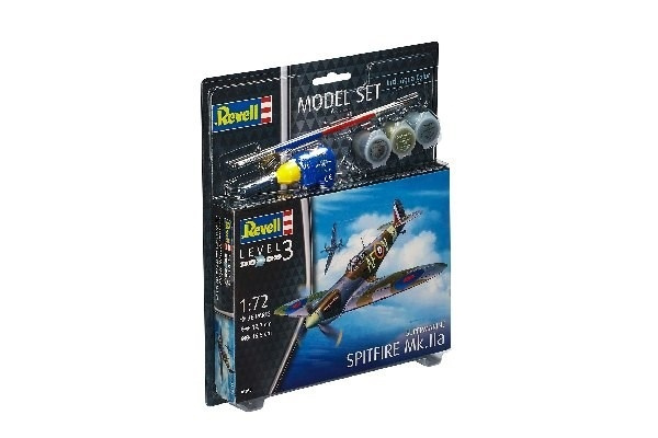 Revell Model Set Spitfire Mk,IIa ryhmässä URHEILU, VAPAA-AIKA JA HARRASTUS / Harrastus / Muovimallit / Aloituspakkaukset/Lahjapakkaukset @ TP E-commerce Nordic AB (A08073)