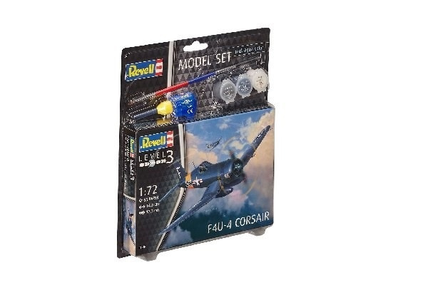 Revell Model Set F4U-4 Corsair ryhmässä URHEILU, VAPAA-AIKA JA HARRASTUS / Harrastus / Muovimallit / Aloituspakkaukset/Lahjapakkaukset @ TP E-commerce Nordic AB (A08074)