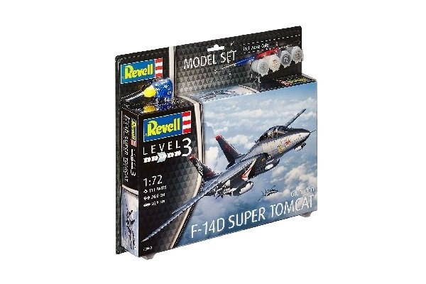 Revell Model Set F-14D Super Tomcat ryhmässä URHEILU, VAPAA-AIKA JA HARRASTUS / Harrastus / Muovimallit / Aloituspakkaukset/Lahjapakkaukset @ TP E-commerce Nordic AB (A08077)