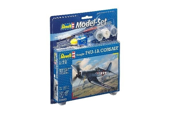 Revell Model Set Vought F4U-1D CORSAIR ryhmässä URHEILU, VAPAA-AIKA JA HARRASTUS / Harrastus / Muovimallit / Aloituspakkaukset/Lahjapakkaukset @ TP E-commerce Nordic AB (A08083)