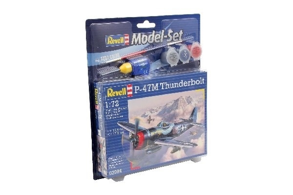 Revell Model Set P-47M Thunderbolt ryhmässä URHEILU, VAPAA-AIKA JA HARRASTUS / Harrastus / Muovimallit / Aloituspakkaukset/Lahjapakkaukset @ TP E-commerce Nordic AB (A08084)