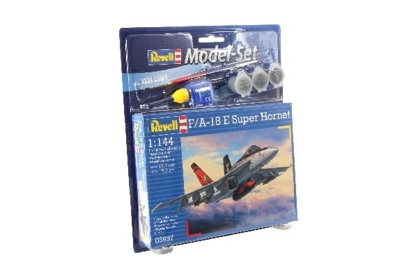 Revell Model Set F/A-18E Super Hornet ryhmässä URHEILU, VAPAA-AIKA JA HARRASTUS / Harrastus / Muovimallit / Aloituspakkaukset/Lahjapakkaukset @ TP E-commerce Nordic AB (A08087)