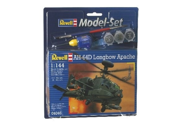 Revell Model Set AH-64D Longbow Apache ryhmässä URHEILU, VAPAA-AIKA JA HARRASTUS / Harrastus / Muovimallit / Aloituspakkaukset/Lahjapakkaukset @ TP E-commerce Nordic AB (A08091)