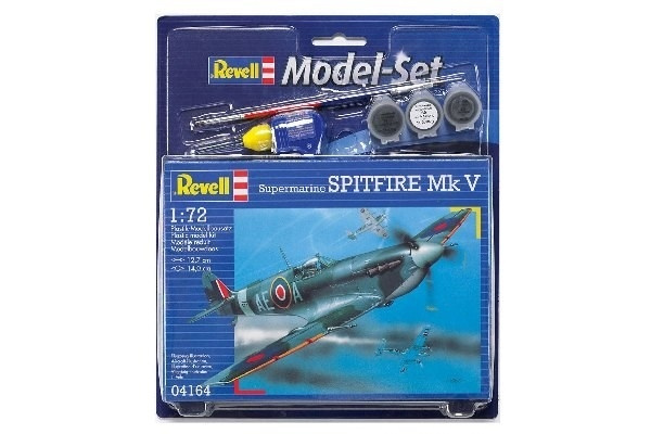 Revell Model Set Spitfire Mk V ryhmässä URHEILU, VAPAA-AIKA JA HARRASTUS / Harrastus / Muovimallit / Aloituspakkaukset/Lahjapakkaukset @ TP E-commerce Nordic AB (A08098)