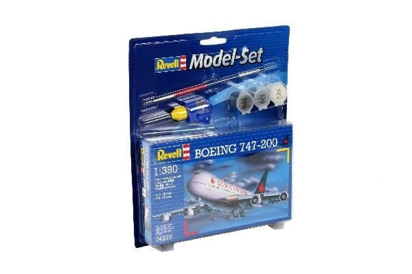 Revell Model Set Boeing 747-200 ryhmässä URHEILU, VAPAA-AIKA JA HARRASTUS / Harrastus / Muovimallit / Aloituspakkaukset/Lahjapakkaukset @ TP E-commerce Nordic AB (A08100)