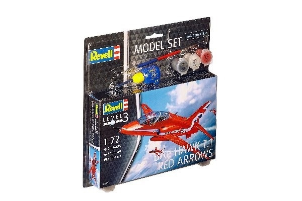 Revell Model Set BAe Hawk T,1 Red Arrow ryhmässä URHEILU, VAPAA-AIKA JA HARRASTUS / Harrastus / Muovimallit / Aloituspakkaukset/Lahjapakkaukset @ TP E-commerce Nordic AB (A08112)