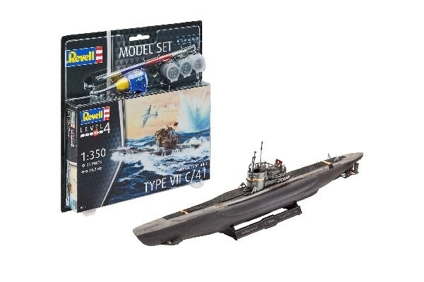 Revell Model Set German Submarine Type ryhmässä URHEILU, VAPAA-AIKA JA HARRASTUS / Harrastus / Muovimallit / Aloituspakkaukset/Lahjapakkaukset @ TP E-commerce Nordic AB (A08130)