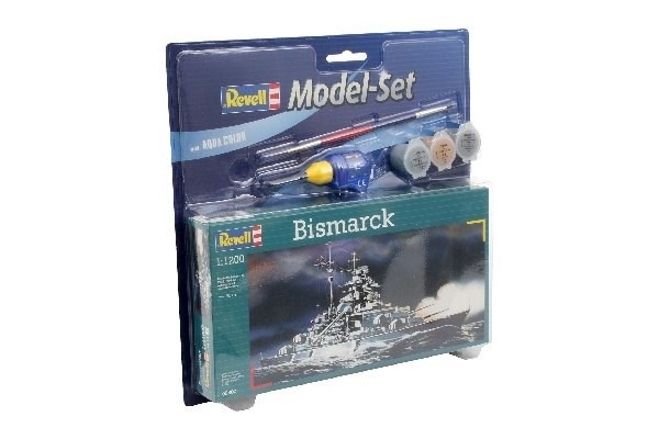 Revell Model Set Bismarck ryhmässä URHEILU, VAPAA-AIKA JA HARRASTUS / Harrastus / Muovimallit / Aloituspakkaukset/Lahjapakkaukset @ TP E-commerce Nordic AB (A08138)
