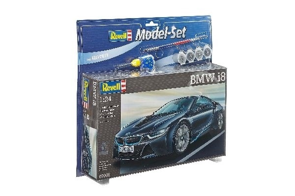 Revell Model Set BMW i8 ryhmässä URHEILU, VAPAA-AIKA JA HARRASTUS / Harrastus / Muovimallit / Aloituspakkaukset/Lahjapakkaukset @ TP E-commerce Nordic AB (A08149)