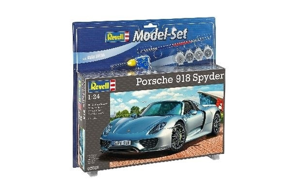 Revell Model Set Porsche 918 Spyder ryhmässä URHEILU, VAPAA-AIKA JA HARRASTUS / Harrastus / Muovimallit / Aloituspakkaukset/Lahjapakkaukset @ TP E-commerce Nordic AB (A08151)