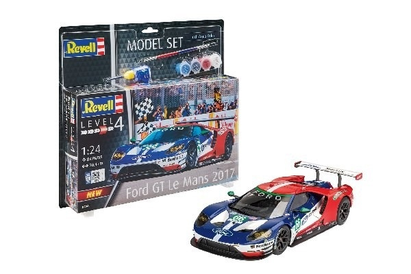 Revell Model Set Ford GT - Le Mans ryhmässä URHEILU, VAPAA-AIKA JA HARRASTUS / Harrastus / Muovimallit / Aloituspakkaukset/Lahjapakkaukset @ TP E-commerce Nordic AB (A08162)