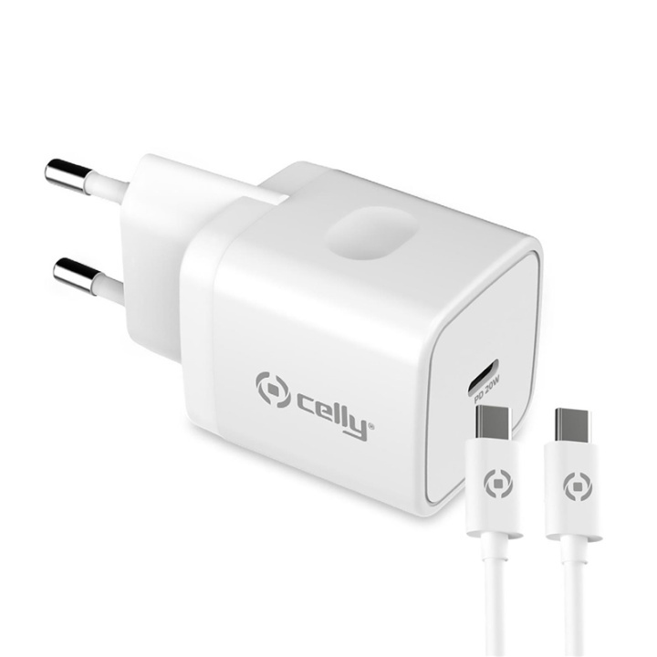 Celly USB-laddare USB-C PD 20W + USB ryhmässä TIETOKOONET & TARVIKKEET / Kaapelit & Sovittimet / USB / USB-C @ TP E-commerce Nordic AB (A08374)