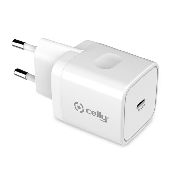 Celly USB-laddare USB-C PD 20W ryhmässä TIETOKOONET & TARVIKKEET / Kaapelit & Sovittimet / USB / USB-C @ TP E-commerce Nordic AB (A08375)