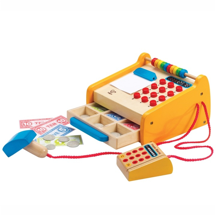 Hape Checkout Register ryhmässä LELUT, TUOTTEET LAPSILLE JA VAUVOILLE / Leikkikalut, Askartelu &Pelit / Pieni koti ja roolileikki @ TP E-commerce Nordic AB (A08478)