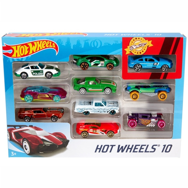 Hot Wheels 10-Pack ryhmässä LELUT, TUOTTEET LAPSILLE JA VAUVOILLE / Leikkikalut, Askartelu &Pelit / Leikkiautot @ TP E-commerce Nordic AB (A08485)