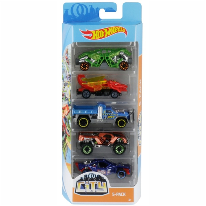 Hot Wheels Autot 5-pack ryhmässä LELUT, TUOTTEET LAPSILLE JA VAUVOILLE / Leikkikalut, Askartelu &Pelit / Leikkiautot @ TP E-commerce Nordic AB (A08488)