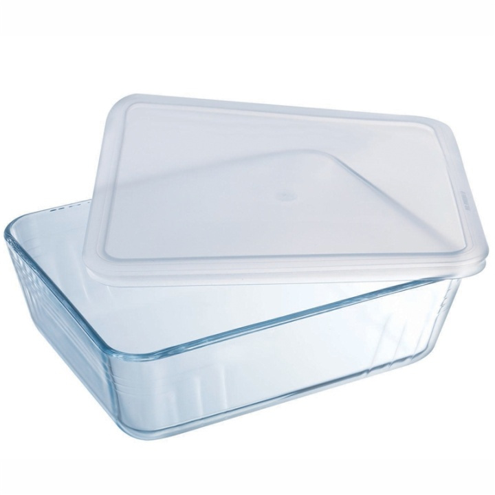 Pyrex Avlång form med plastlock 19x1 ryhmässä KOTI, TALOUS JA PUUTARHA / Keittiövälineet / Uunivuoat @ TP E-commerce Nordic AB (A08598)