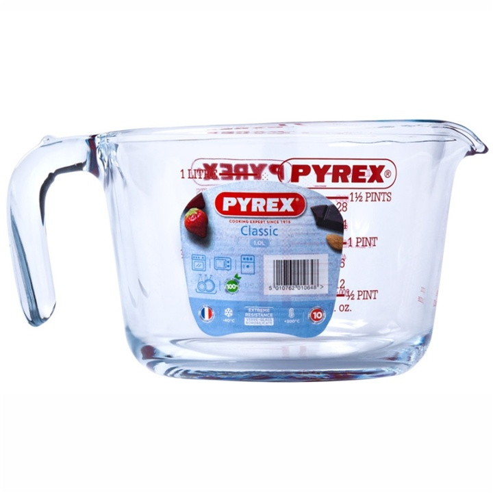 Pyrex Måttkanna glas 1,0L ryhmässä KOTI, TALOUS JA PUUTARHA / Keittiövälineet / Leivontatarvikkeet @ TP E-commerce Nordic AB (A08603)