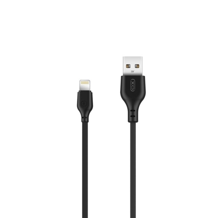XO NB103 USB - Lightning-kaapeli (2.1A) 1m, musta ryhmässä ÄLYPUHELIMET JA TABLETIT / Laturit & Kaapelit / Kaapelit / Lightning kaapelit @ TP E-commerce Nordic AB (A08750)