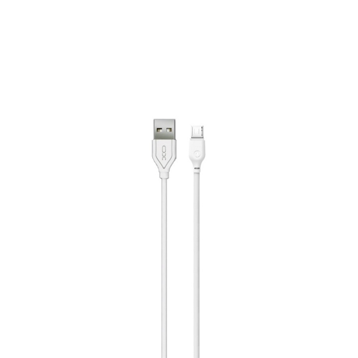 XO NB103 USB - microUSB-kabel (2,1A) 1m, Vit ryhmässä ÄLYPUHELIMET JA TABLETIT / Laturit & Kaapelit / Kaapelit / MicroUSB-kaapelit @ TP E-commerce Nordic AB (A08754)