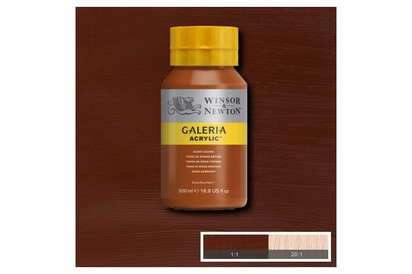 Galeria Acrylic 500Ml Burnt Sienna 074 ryhmässä URHEILU, VAPAA-AIKA JA HARRASTUS / Harrastus / Maalaa ja piirrä / Taiteilijavärit / Akryyli @ TP E-commerce Nordic AB (A08780)