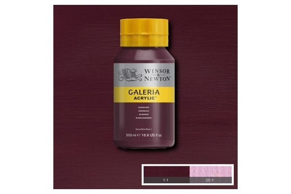 Galeria Acrylic 500Ml Burgundy 075 ryhmässä URHEILU, VAPAA-AIKA JA HARRASTUS / Harrastus / Maalaa ja piirrä / Taiteilijavärit / Akryyli @ TP E-commerce Nordic AB (A08781)