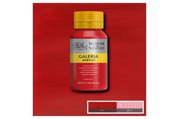 Galeria Acrylic 500Ml Cad Red Hue 095 ryhmässä URHEILU, VAPAA-AIKA JA HARRASTUS / Harrastus / Maalaa ja piirrä / Taiteilijavärit / Akryyli @ TP E-commerce Nordic AB (A08785)