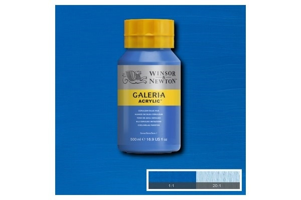 Galeria Acrylic 500Ml Cerulean Blue Hue 138 ryhmässä URHEILU, VAPAA-AIKA JA HARRASTUS / Harrastus / Maalaa ja piirrä / Taiteilijavärit / Akryyli @ TP E-commerce Nordic AB (A08789)