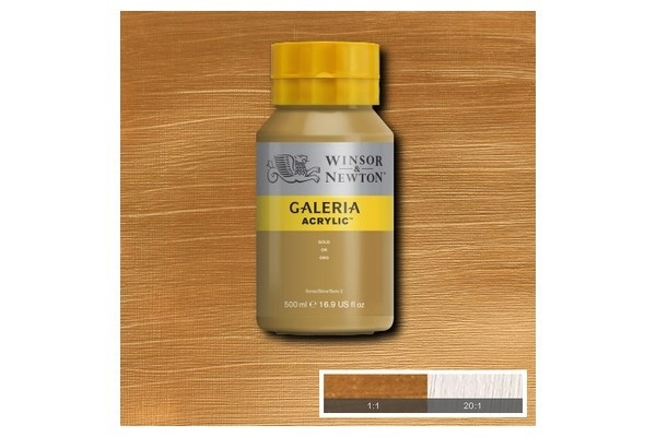 Galeria Acrylic 500Ml Gold 283 ryhmässä URHEILU, VAPAA-AIKA JA HARRASTUS / Harrastus / Maalaa ja piirrä / Taiteilijavärit / Akryyli @ TP E-commerce Nordic AB (A08795)