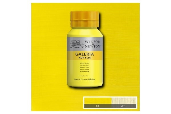 Galeria Acrylic 500Ml Lemon Yellow 346 ryhmässä URHEILU, VAPAA-AIKA JA HARRASTUS / Harrastus / Maalaa ja piirrä / Taiteilijavärit / Akryyli @ TP E-commerce Nordic AB (A08800)