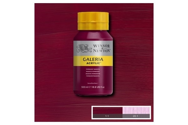 Galeria Akryyli 500Ml Perm Magenta 488 ryhmässä URHEILU, VAPAA-AIKA JA HARRASTUS / Harrastus / Maalaa ja piirrä / Taiteilijavärit / Akryyli @ TP E-commerce Nordic AB (A08817)