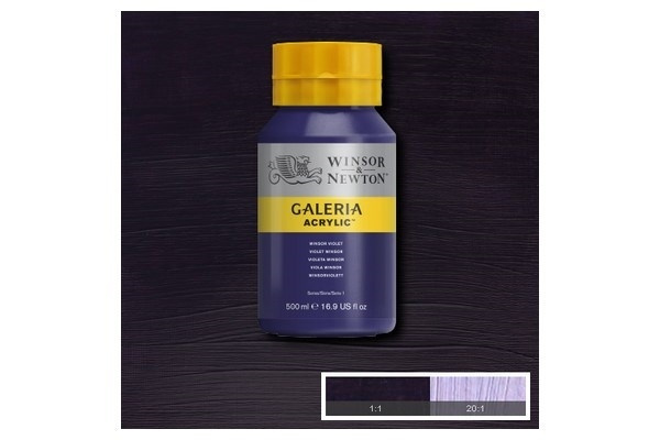 Galeria Acrylic 500Ml Winsor Violet 728 ryhmässä URHEILU, VAPAA-AIKA JA HARRASTUS / Harrastus / Maalaa ja piirrä / Taiteilijavärit / Akryyli @ TP E-commerce Nordic AB (A08837)