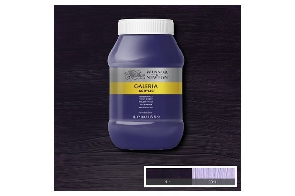 Galeria Acrylic 1L Winsor Violet 728 ryhmässä URHEILU, VAPAA-AIKA JA HARRASTUS / Harrastus / Maalaa ja piirrä / Taiteilijavärit / Akryyli @ TP E-commerce Nordic AB (A08906)