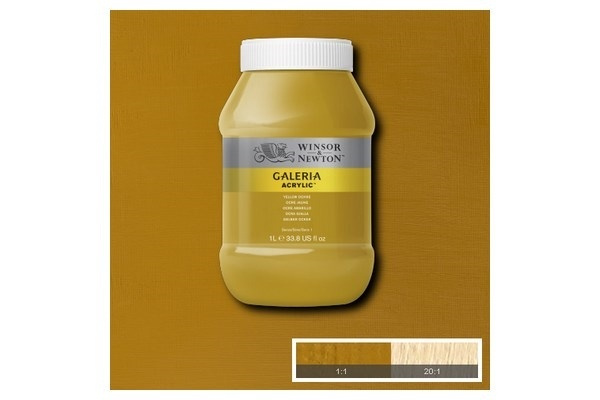 Galeria Acrylic 1L Yellow Ochre 744 ryhmässä URHEILU, VAPAA-AIKA JA HARRASTUS / Harrastus / Maalaa ja piirrä / Taiteilijavärit / Akryyli @ TP E-commerce Nordic AB (A08907)