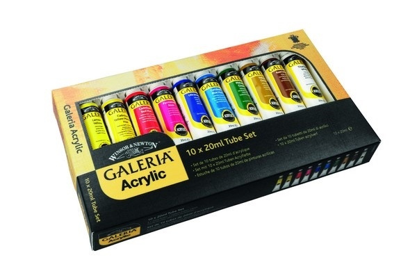 GALERIA ACRYLIC 10x20 ml set ryhmässä URHEILU, VAPAA-AIKA JA HARRASTUS / Harrastus / Maalaa ja piirrä / Taiteilijavärit / Akryyli @ TP E-commerce Nordic AB (A08910)