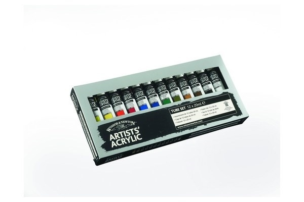 PROFESSIONAL ACRYLIC COLOUR Starter set 12x20 ml ryhmässä URHEILU, VAPAA-AIKA JA HARRASTUS / Harrastus / Maalaa ja piirrä / Taiteilijavärit / Akryyli @ TP E-commerce Nordic AB (A08942)