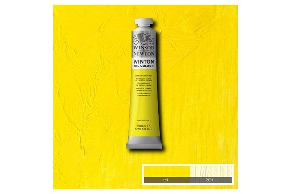 WINTON OIL COL 200 ml Cad lemon hue (07) 087 ryhmässä URHEILU, VAPAA-AIKA JA HARRASTUS / Harrastus / Maalaa ja piirrä / Taiteilijavärit / Öljyvärit @ TP E-commerce Nordic AB (A09042)