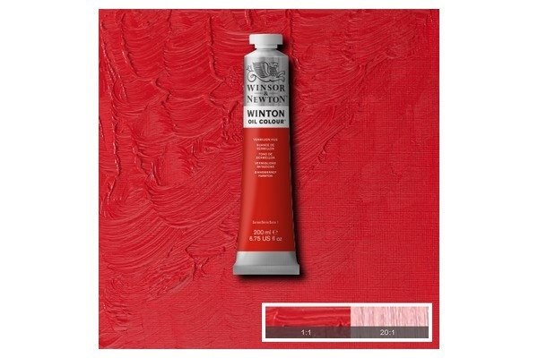 WINTON OIL COL 200 ml Vermilion hue (42) 682 ryhmässä URHEILU, VAPAA-AIKA JA HARRASTUS / Harrastus / Maalaa ja piirrä / Taiteilijavärit / Öljyvärit @ TP E-commerce Nordic AB (A09051)