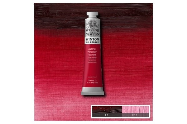 Winton Oil Col 200Ml (17) Perm Crimson Lake 478 ryhmässä URHEILU, VAPAA-AIKA JA HARRASTUS / Harrastus / Maalaa ja piirrä / Taiteilijavärit / Öljyvärit @ TP E-commerce Nordic AB (A09054)