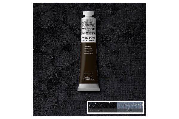 Winton Oil Col 200Ml (25) Lamp Black 337 ryhmässä URHEILU, VAPAA-AIKA JA HARRASTUS / Harrastus / Maalaa ja piirrä / Taiteilijavärit / Öljyvärit @ TP E-commerce Nordic AB (A09069)