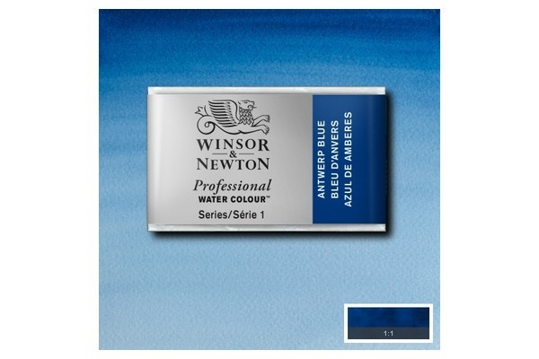 Prof Water Colour Pan/W Antwerp Blue 010 ryhmässä URHEILU, VAPAA-AIKA JA HARRASTUS / Harrastus / Maalaa ja piirrä / Taiteilijavärit / Akvarellivärit @ TP E-commerce Nordic AB (A09104)