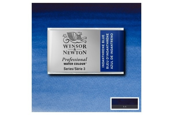 Prof Water Colour Pan/W Indianthrene Blue 321 ryhmässä URHEILU, VAPAA-AIKA JA HARRASTUS / Harrastus / Maalaa ja piirrä / Taiteilijavärit / Akvarellivärit @ TP E-commerce Nordic AB (A09123)