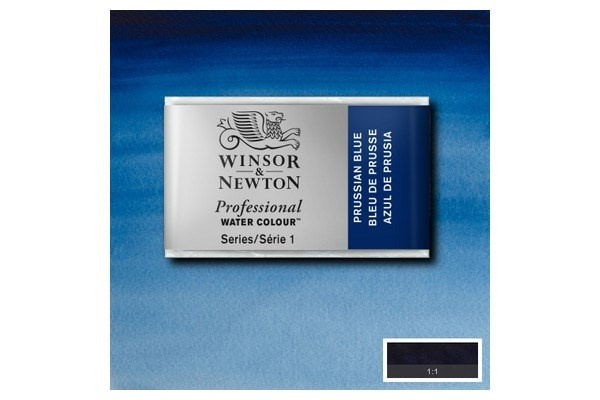 Prof Water Colour Pan/W Prussian Blue 538 ryhmässä URHEILU, VAPAA-AIKA JA HARRASTUS / Harrastus / Maalaa ja piirrä / Taiteilijavärit / Akvarellivärit @ TP E-commerce Nordic AB (A09133)