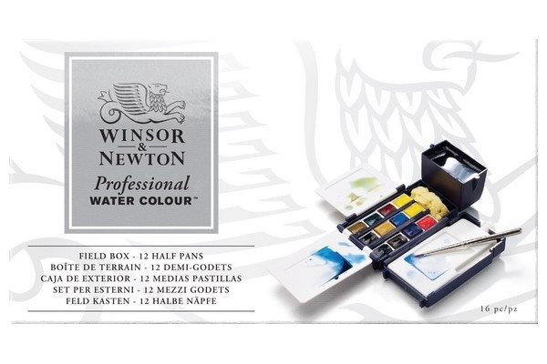 Professional Watercolour Field Box 12x1/2 pannua ryhmässä URHEILU, VAPAA-AIKA JA HARRASTUS / Harrastus / Maalaa ja piirrä / Taiteilijavärit / Akvarellivärit @ TP E-commerce Nordic AB (A09167)