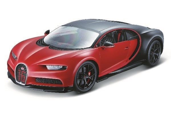 Bugatti Chiron Sport 1:18 black/red ryhmässä LELUT, TUOTTEET LAPSILLE JA VAUVOILLE / Leikkikalut, Askartelu &Pelit / Leikkiautot @ TP E-commerce Nordic AB (A09188)