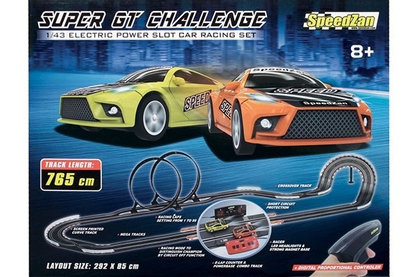 Super GT Challenge 765cm ryhmässä LELUT, TUOTTEET LAPSILLE JA VAUVOILLE / Radio-ohjattava / Autoradat / Radat @ TP E-commerce Nordic AB (A09268)