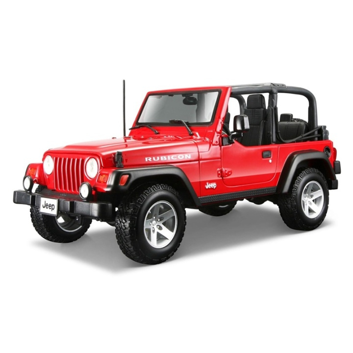 Jeep Wrangler Rubicon 1:18 Röd ryhmässä LELUT, TUOTTEET LAPSILLE JA VAUVOILLE / Leikkikalut, Askartelu &Pelit / Leikkiautot @ TP E-commerce Nordic AB (A09623)