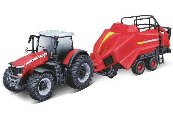 Massey Ferguson 8740S 10 cm with Baler Lifter ryhmässä LELUT, TUOTTEET LAPSILLE JA VAUVOILLE / Leikkikalut, Askartelu &Pelit / Leikkiautot @ TP E-commerce Nordic AB (A09905)