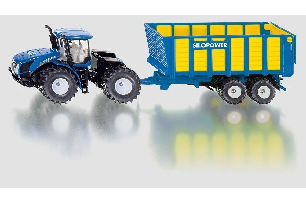 Traktor med Ensilagevagn, Blå ryhmässä LELUT, TUOTTEET LAPSILLE JA VAUVOILLE / Leikkikalut, Askartelu &Pelit / Leikkiautot @ TP E-commerce Nordic AB (A09994)